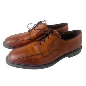Allen Edmonds Dawson Conac Brown Leather Split Toe Oxfords Mens 11.5 D USA